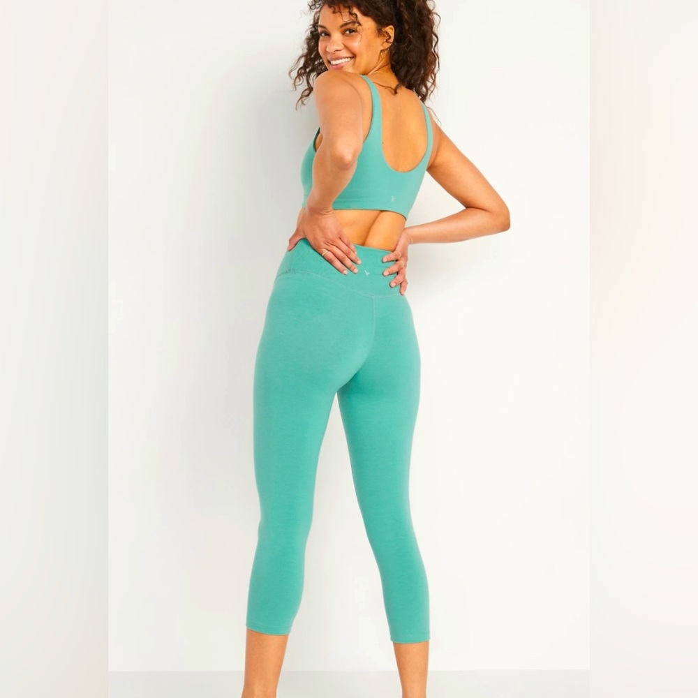 Hi-rise legging cropped